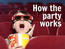 Load image into Gallery viewer, Let's Go to the Movies Themed Facebook Party